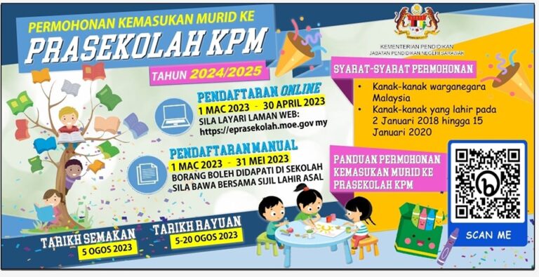 permohonan prasekolah kpm 2024 eprasekolah